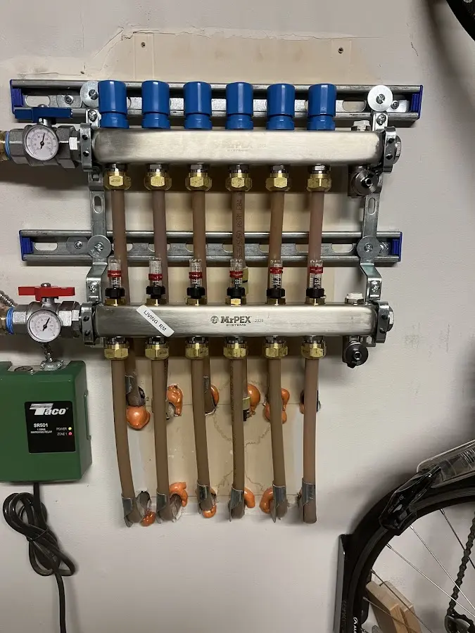 Plumber performing Gas Line Installation at a residential property in El Mirage